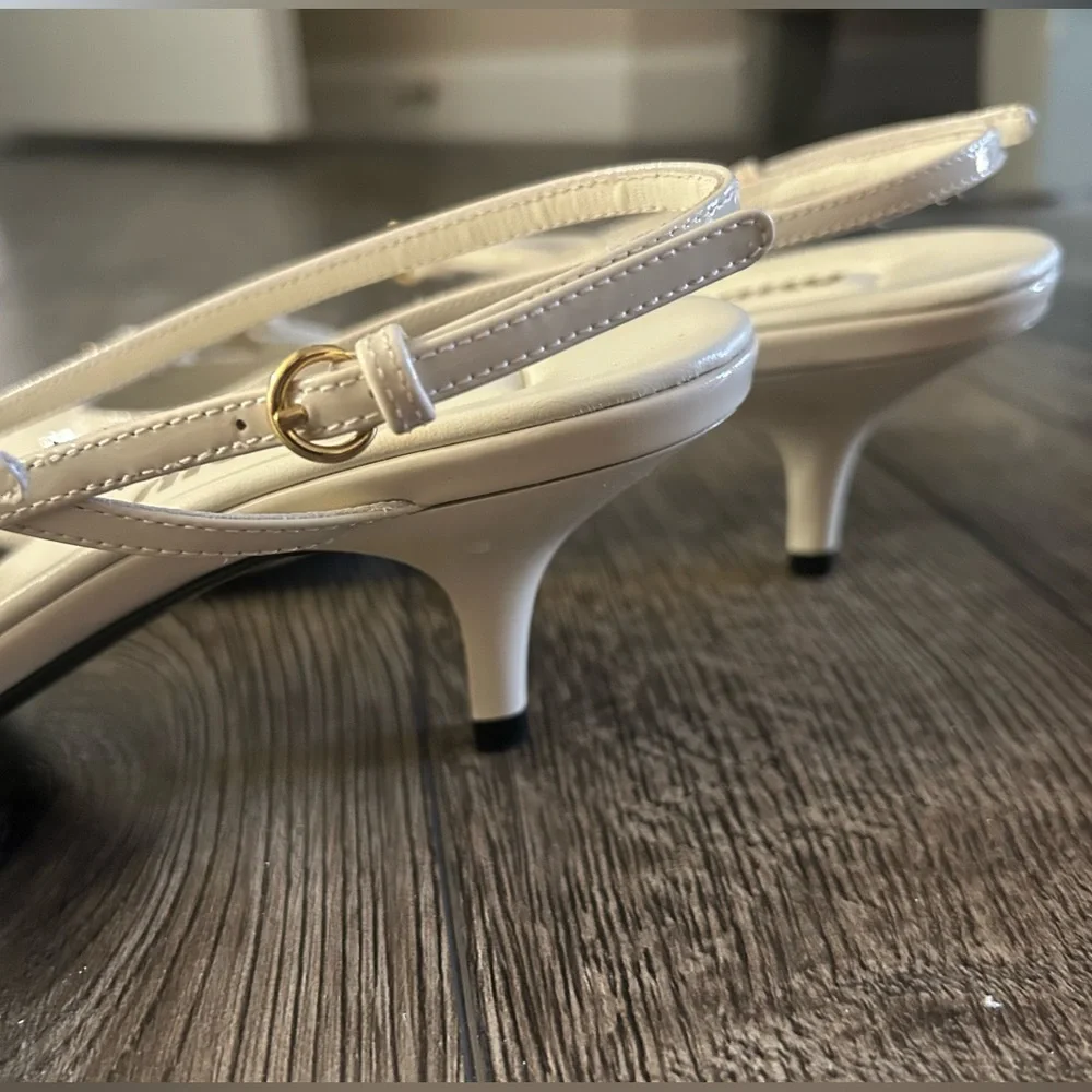 Miu Miu kitten heel slingback pumps - Picture 10 of 10